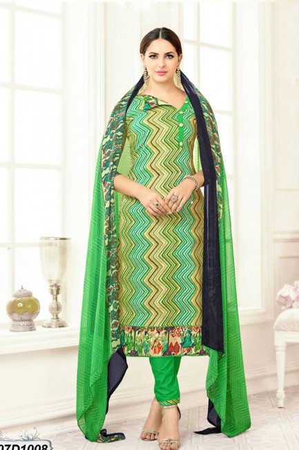 Beige, Green, Multi color Rayon Salwar Kameez