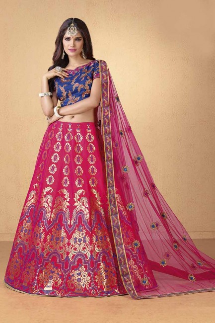 Classy Rani Pink color Art Silk Lehenga Choli