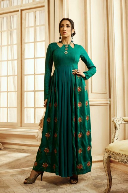 Rama  Cotton and rayon Gown Dress