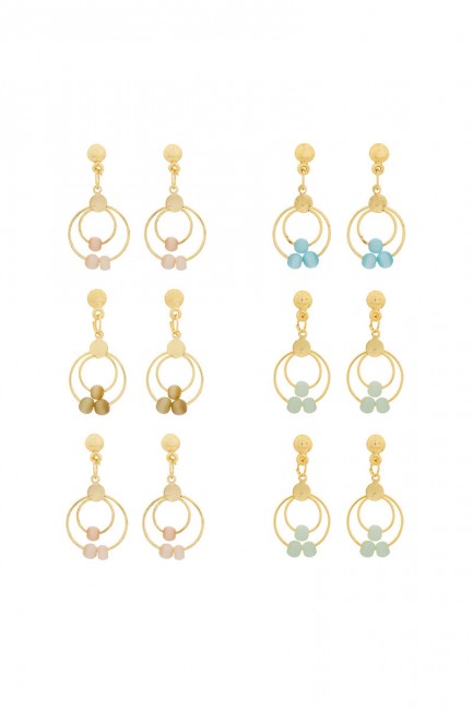 Pearls Multicolor Earrings
