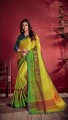 Art Silk Embroidered Multicolor Saree with Blouse