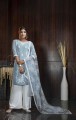 Sky  Georgette Palazzo Pant Palazzo Suit with Georgette