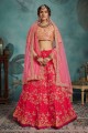 Stylish Pink color Art Silk Lehenga Choli