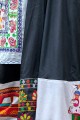 Black Lehenga Choli in Embroidered Cotton