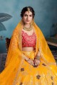 Elegant Yellow color Art Silk Lehenga Choli