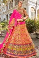 Latest Multi color Banarasi Silk Lehenga Choli