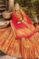 Indian Ethnic Multi color Banarasi Silk Lehenga Choli