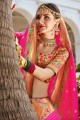 Elegant Multi color Banarasi Silk Lehenga Choli