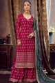Rani Pink Sharara Suit in Georgette
