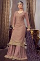 Light Brown Sharara Suit with Georgette