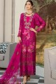 Rani Pink Net Palazzo Suit with Net