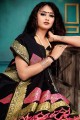 Weaving Silk Saree in Black