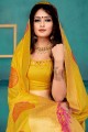 Weaving Silk Saree in Yellow