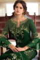 Green Palazzo Suit in Georgette