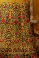 Mustard Lehenga Choli with Embroidery Silk