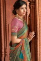 Multicolor Saree in Printed Brasso & Silk
