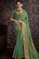 Dazzling Weaving Silk Saree in Green