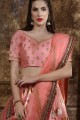 Embroidered Lehenga Choli in Pink with Pink Dupatta