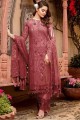 Georgette Pink Palazzo Suit dupattta