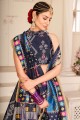 Multicolor Silk  Wedding Lehenga Choli in Digital print