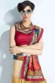 Multicolor Saree in Handloom silk with Printed