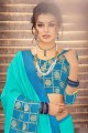 Ravishing Banarsi jacquard Saree in Turquoise
