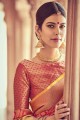 Ravishing Red Saree in Silk