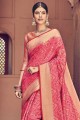 Latest Pink Silk Saree