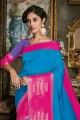 Gorgeous Blue Art silk Saree