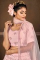 Pink Lehenga Choli in Georgette with Sequins
