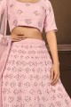 Pink Lehenga Choli in Georgette with Sequins