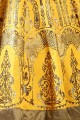 Yellow Silk Gown Dress