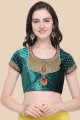 Embroidered Georgette Lehenga Choli in Yellow with Dupatta