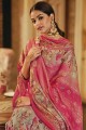 Pink Printed Cotton Eid Palazzo Suit