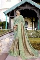 Light Green Fancy Fabric saree