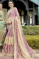 Indian Ethnic Pink Fancy Fabric saree
