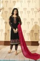 Luring Black Georgette Palazzo Suit