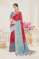 Appealing Red Nylon Silk saree