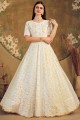 White Net Gown Dress