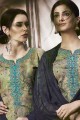 Latest Ethnic Multi Color Cotton Slub Print with Work Patiala Suit