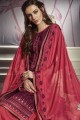 Splendid Purple Cotton Satin Patiala Suit