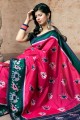 patola Weaving Silk Saree in Pink