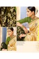 Golden & Green Fancy saree