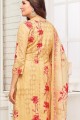 Cotton Palazzo Suits with Cotton in Cream