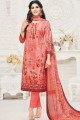 coral  Cotton Palazzo Suits with Cotton