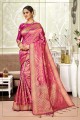 Classy Weaving Silk Saree in Pink