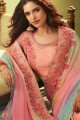 Embroidered Silk Multicolor Saree Blouse