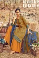 Mustard  Cotton Palazzo Suits with Cotton