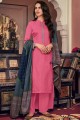 Pink Cotton Pallazzo Pant Palazzo Suits with Cotton