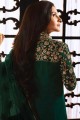 Anarkali Suits in Green Georgette with Georgette